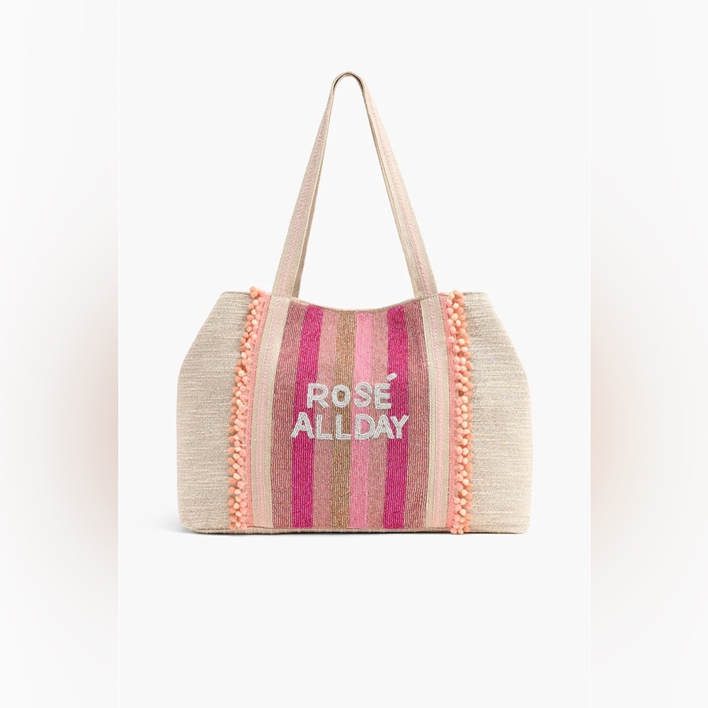 AMERICA & BEYOND ROSE ALL DAY PINK LARGE TOTE
